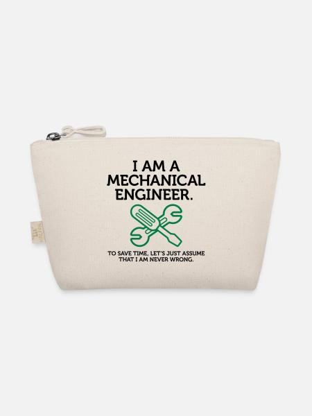 Je suis ingénieur et je ai toujours raison! - Trousse biologique - nature - Devant