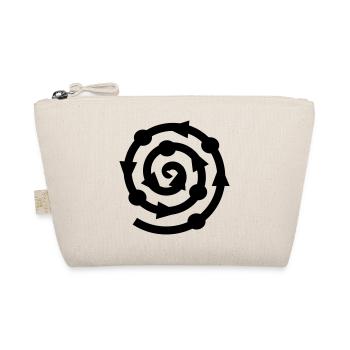 Spiral Tribe Kreis Ravewear - Bio-Täschchen - Natur - Vorne