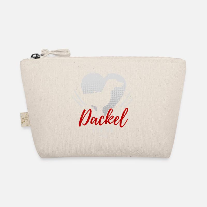 Dackel Liebe mit Herz Bio-Täschchen