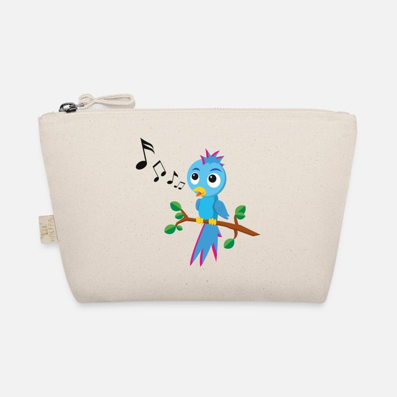 Little bird is singing / singing bird Organic Pouch