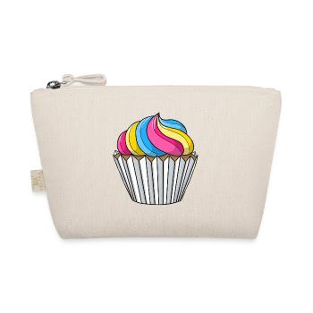 Pansexual Pride Cupcake - Organic Pouch - nature - Front
