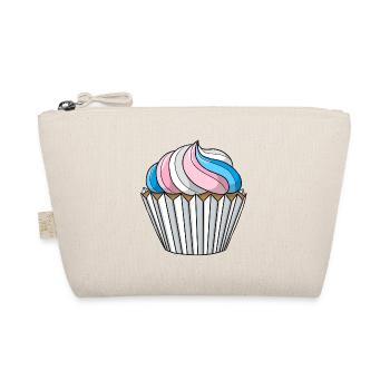 Transgender Pride Cupcake - Bio-Täschchen - Natur - Vorne