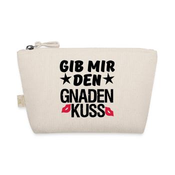 Geschenk Liebe Paar lustig Spruch Kuss - Bio-Täschchen - Natur - Vorne