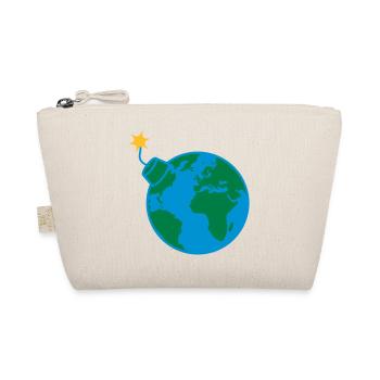 Planète globe terrestre monde rond cercle texte - Trousse biologique - nature - Devant