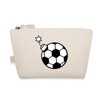 ball fussball spielen verein sport tor schiessen k - Bio-Täschchen - Natur - Vorne