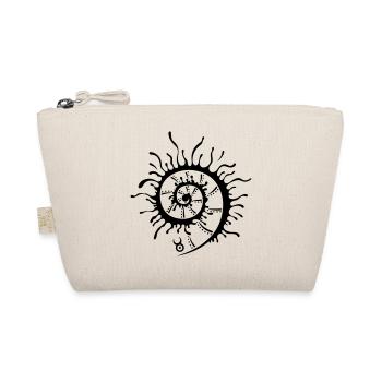 Big pinwheel, shell, summer - Organic Pouch - nature - Front