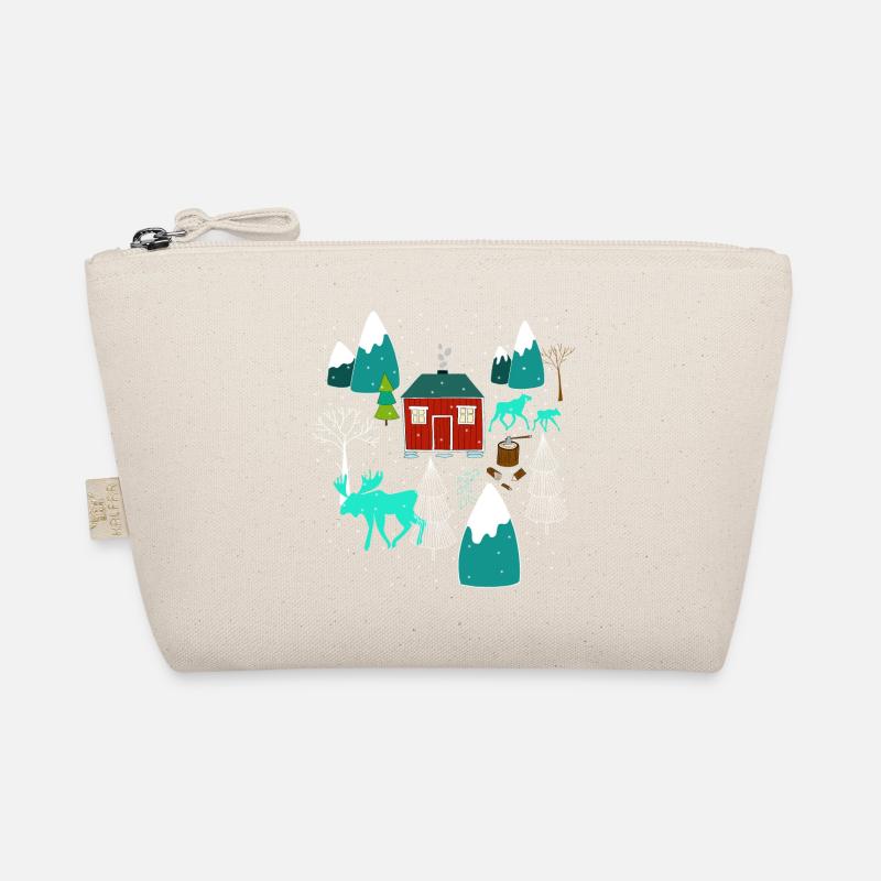 Weihnachten Elch I Geschenk Winterstimmung Bio-Täschchen