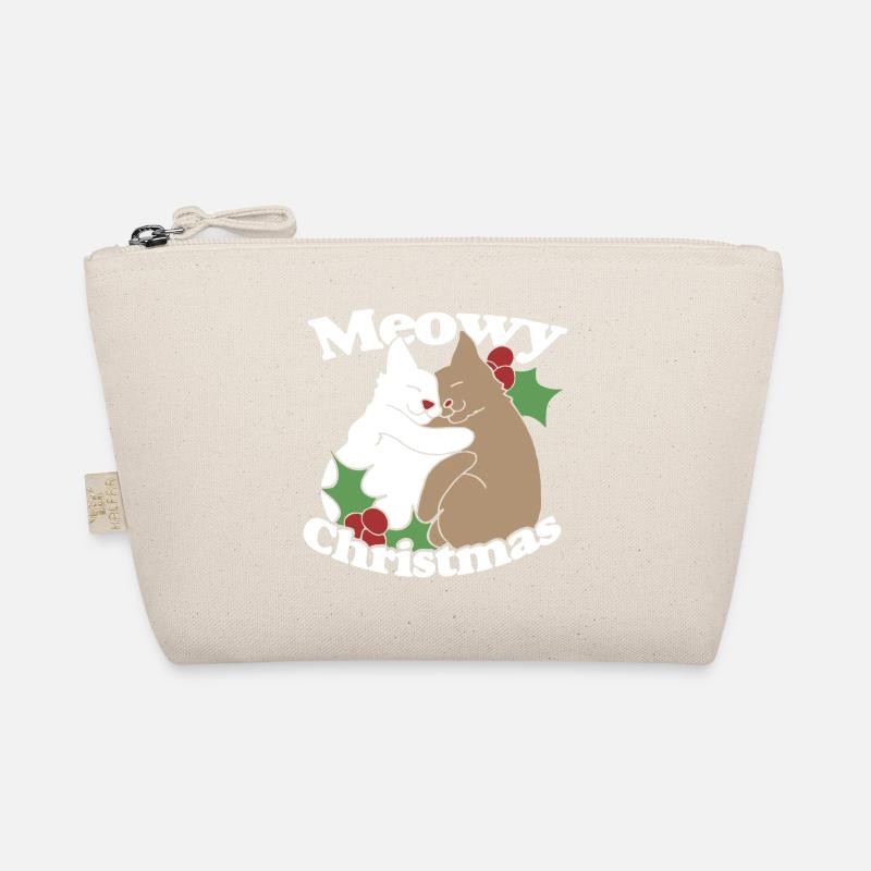 Meowy Weihnachtshemd Bio-Täschchen