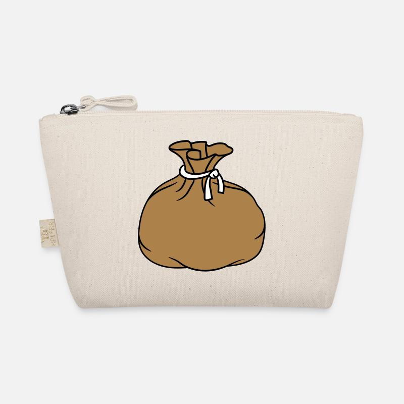 sack beutel stoff geschenk verpackt gefuellt voll Bio-Täschchen