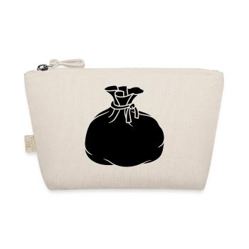 sac en tissu noir sac cadeau flacons emballés - Trousse biologique - nature - Devant