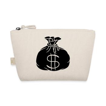 black rich cool dollar symbol sign money money - Organic Pouch - nature - Front
