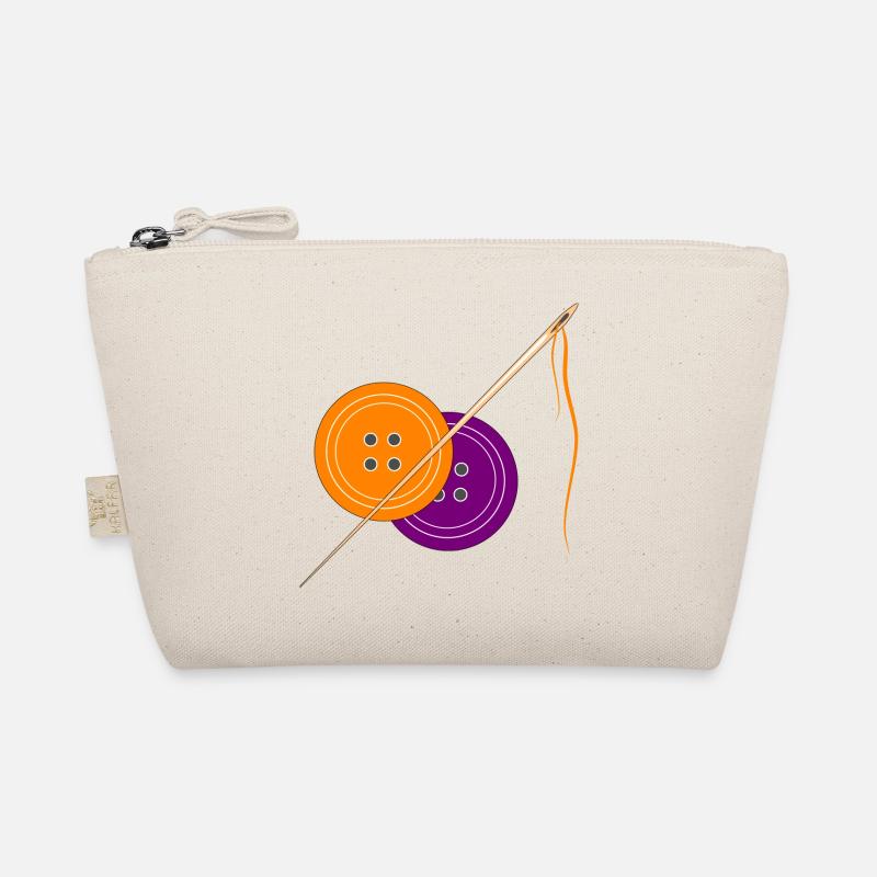 Motif de bouton de couture créatif dans un style vintage - Trousse biologique - nature