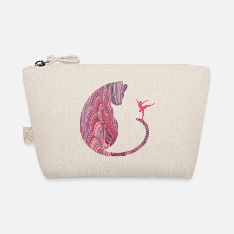 katze mit ballerina e 117 - Bio-Täschchen - Natur