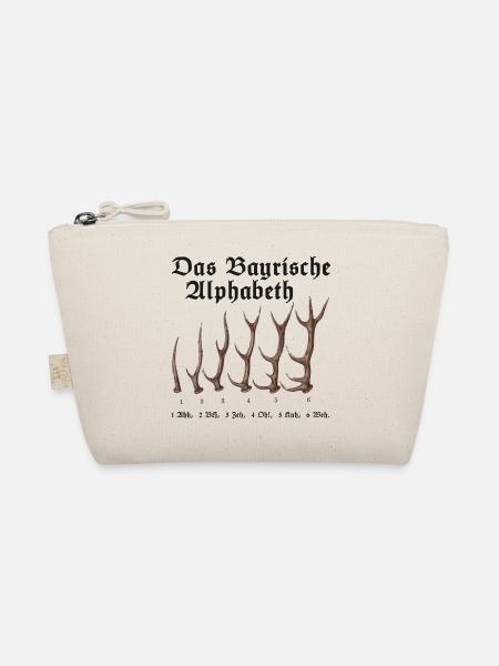 Das Bayrische Alphabet aus Bayern - Bio-Täschchen - Natur - Vorne