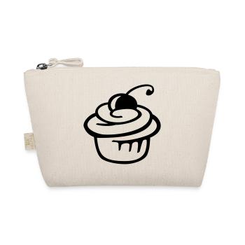 Cupcake Kirsche – Süßer Kuchen & Partyspaß - Bio-Täschchen - Natur - Vorne