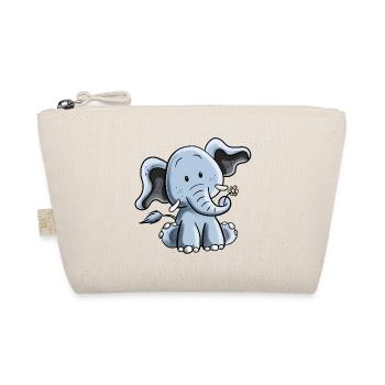 Éléphant heureux I Éléphant Bébé I Cadeau D'enfants - Trousse biologique - nature - Devant