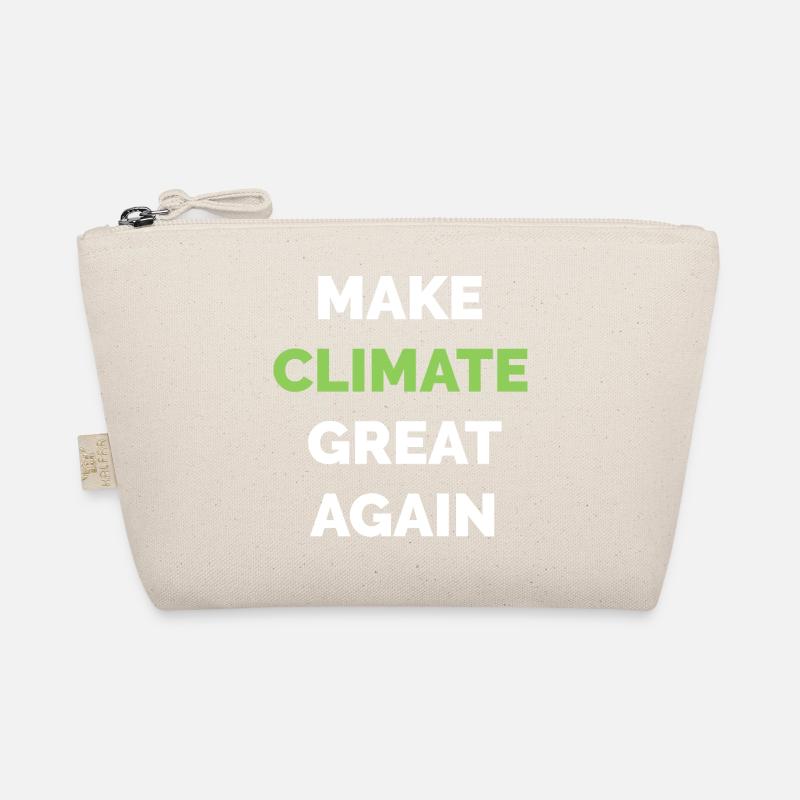make climate great again climate protection climate symbol Organic Pouch