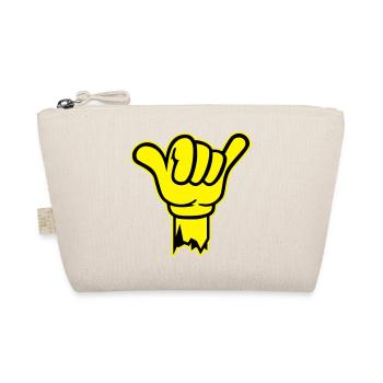 hand shaka finger - Bio-Täschchen - Natur - Vorne