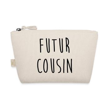 Futur Cousin / Cousine / Bébé / Naissance / Baby - Organic Pouch - nature - Front