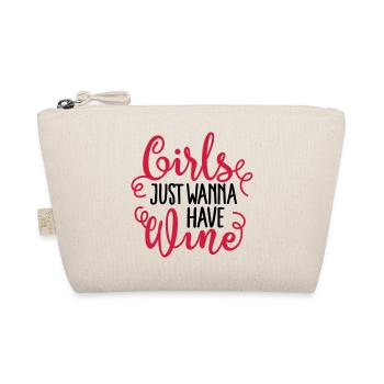 Girls just wanna have wine - Bio-Täschchen - Natur - Vorne
