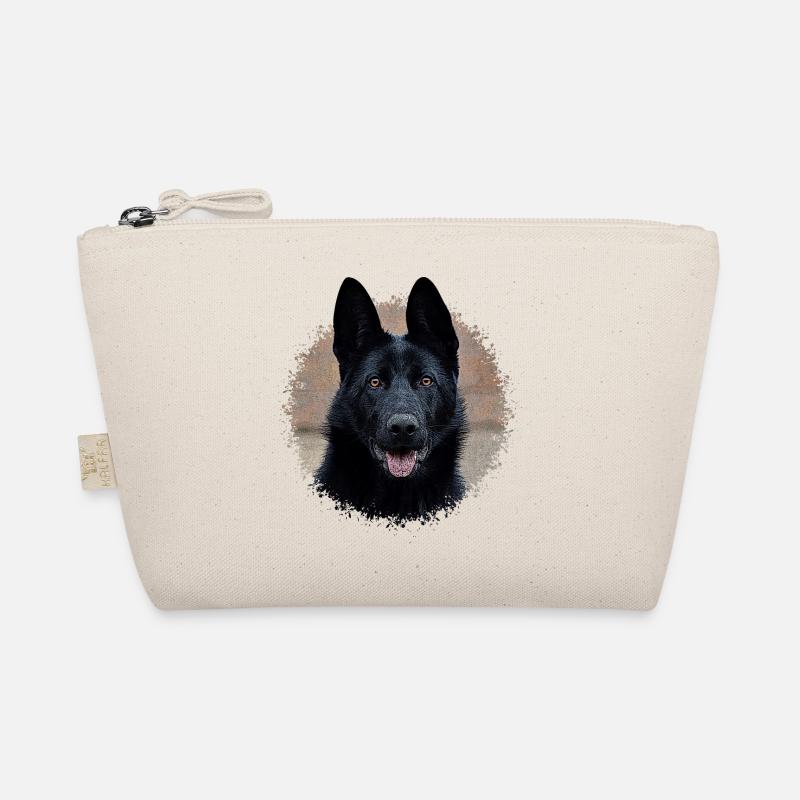 Black german shepherd Organic Pouch