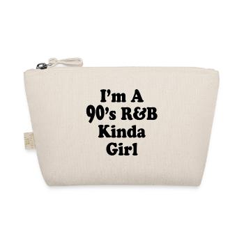Ich bin ein 90er R & B Kinda Girl Neunziger RnB Music Lover - Bio-Täschchen - Natur - Vorne