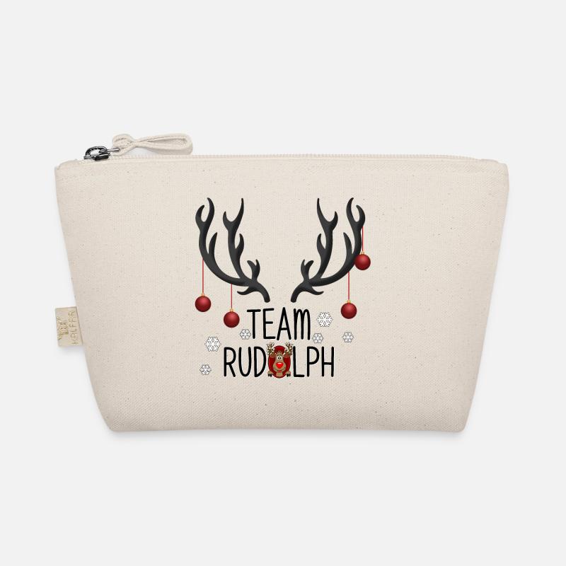 Weihnachtsteam Rudolph Abenteuer - Bio-Täschchen - Natur