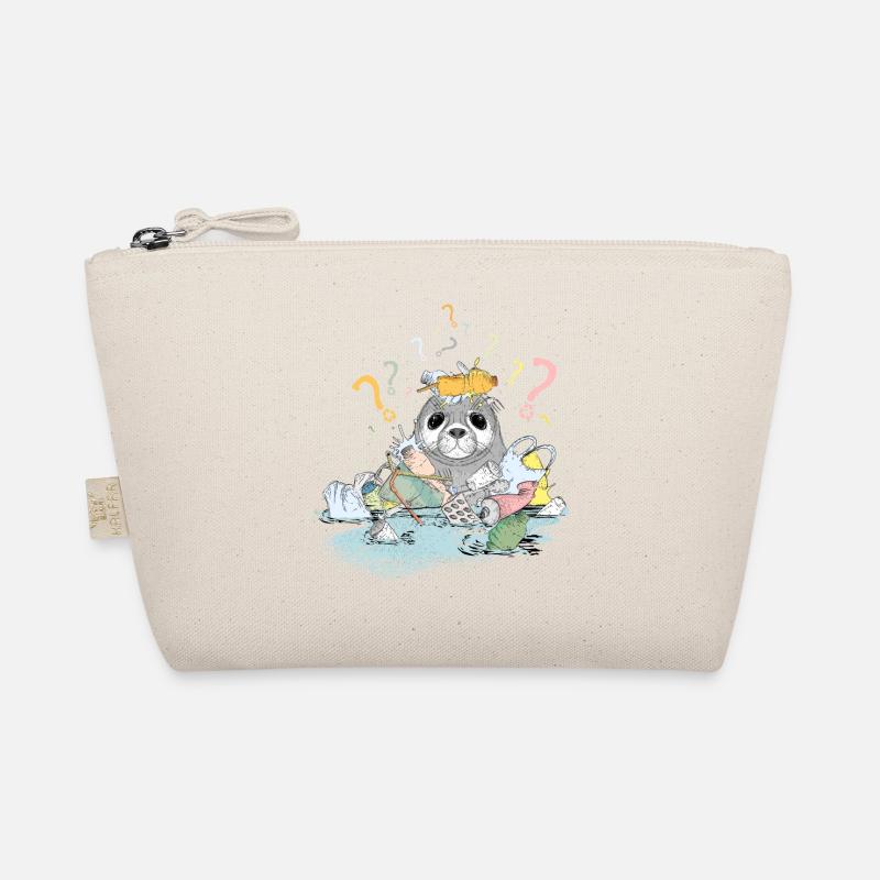 Ordures et sceaux en plastique avec beaucoup de points d'interrogation Trousse biologique