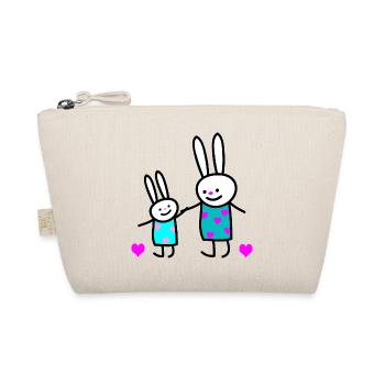 Rabbit children (b) - Organic Pouch - nature - Front