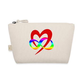 LGBTQ Valentine's Day Gift Infinity Heart Love - Trousse biologique - nature - Devant