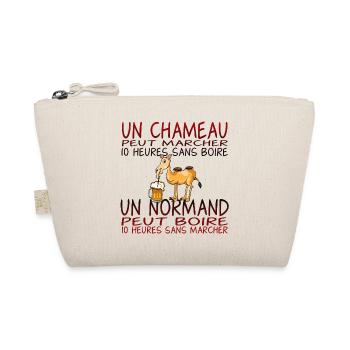 alcool humour normand chameau boire marcher 10 heu - Trousse biologique - nature - Devant