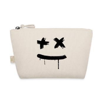 face happy minimal halloween skater street art fun - Bio-Täschchen - Natur - Vorne