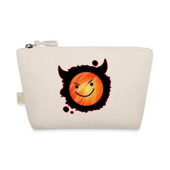 diable mignon en flammes et visage éclatant - Trousse biologique - nature - Devant