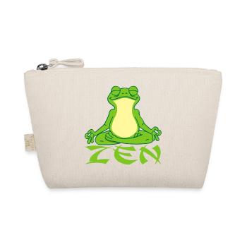 Frog and yoga - Organic Pouch - nature - Front