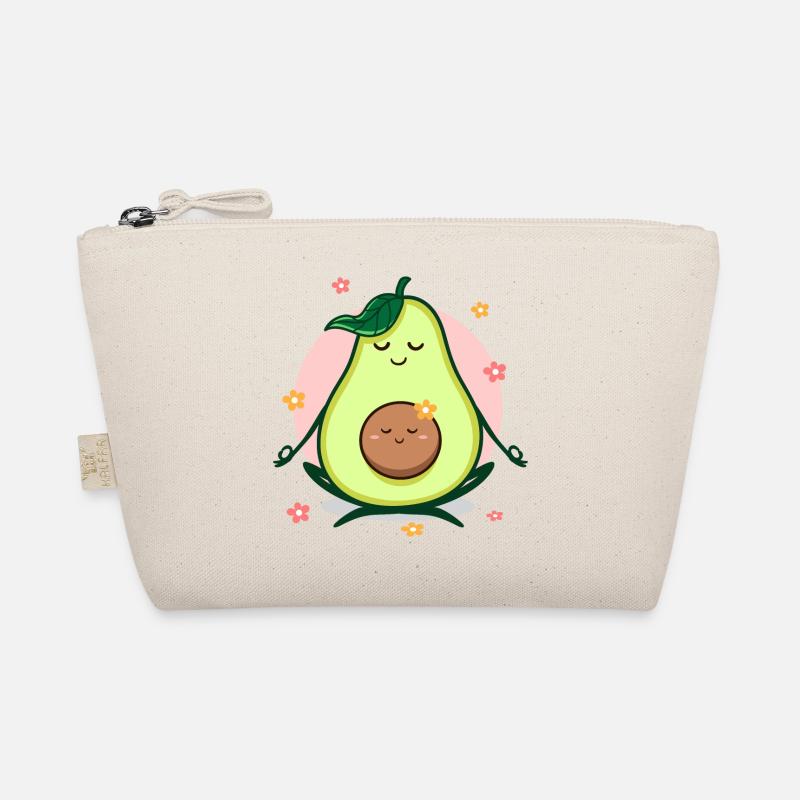 Yoga Mama Kind Avocado schwanger - Bio-Täschchen - Natur
