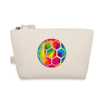 colourful football in bright spectral colours - Organic Pouch - nature - Front