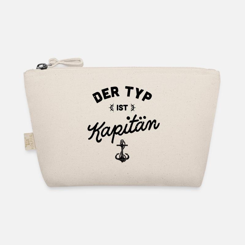 Kapitän Bootsführerschein Segelschein Geschenk Bio-Täschchen