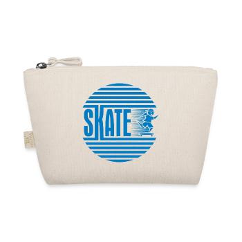 Patinage rétro rétro circulaire bleu - Trousse biologique - nature - Devant