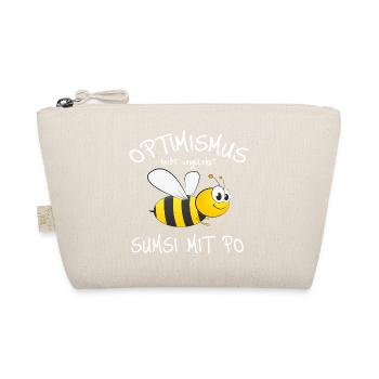 Optimistischer Bienen-Charme - Bio-Täschchen - Natur - Vorne