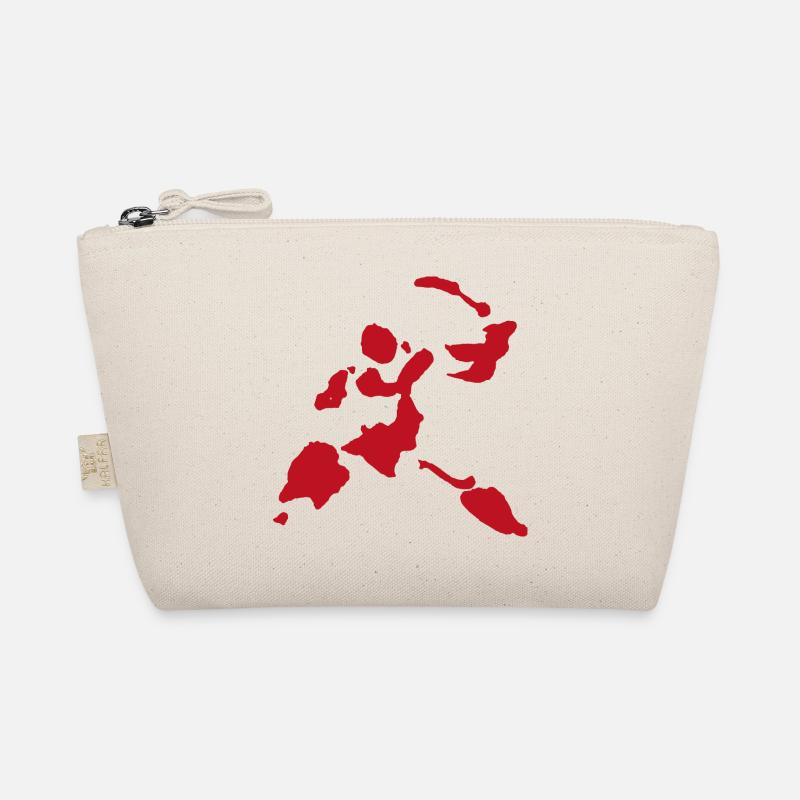 Blutspritzer Schwerkämpfer Krieger Figur Bio-Täschchen