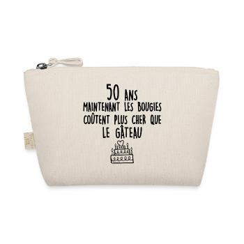 50 ans T-shirt humour anniversaire - Trousse biologique - nature - Devant
