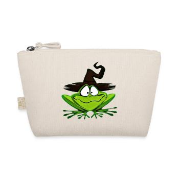 cute frog - Organic Pouch - nature - Front