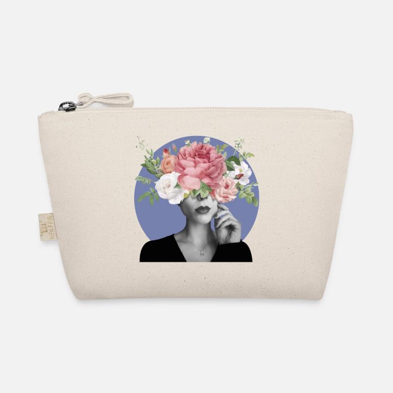 Flowery Head - Organic Pouch - nature