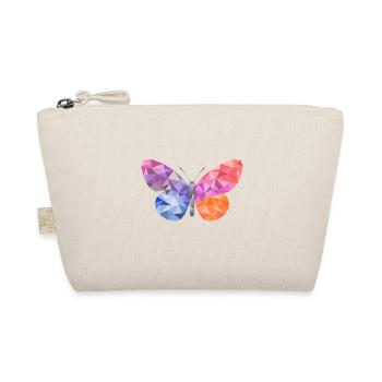 Mosaic Butterfly - Crystal / Origami Design - Organic Pouch - nature - Front