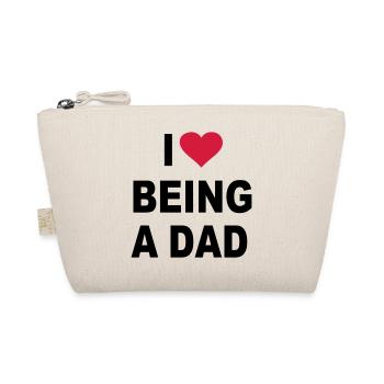 Père fils fille enfants Fils Filles Bébé Amour - Trousse biologique - nature - Devant