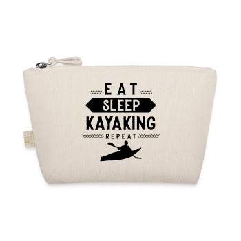 Kayak Kajakfahren Kajak Kajakfahrer Wassersport - Bio-Täschchen - Natur - Vorne