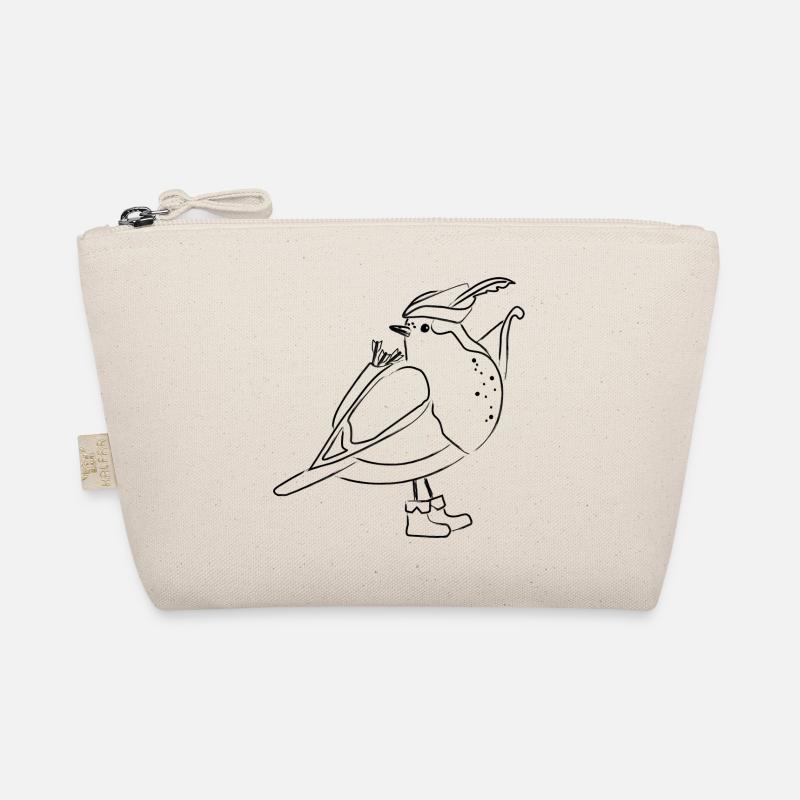 Robin Hood Rotkehlchen schwarz Bio-Täschchen