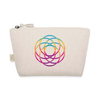 Rainbow Mandala Rings Yoga Meditation Colors - Organic Pouch - nature - Front