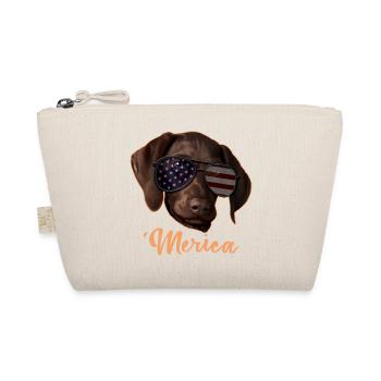 Merica Pointer 4th Of July Gift - Organic Pouch - nature - Front