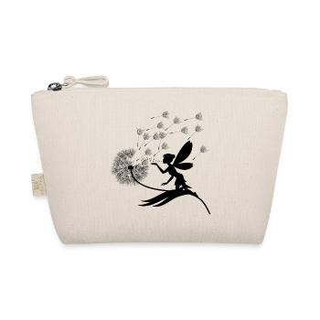 Schmetterlingdesign Pusteblumen Wiese Herzen Feen - Bio-Täschchen - Natur - Vorne